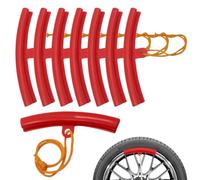 NHQZ 8 Piezas Protector de llanta del Coche Cambio de Neumáticos Protector Llantas Desmontadors de Llanta de Rueda para Sacar El Neumático Motocicleta