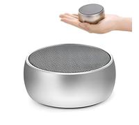 NHQZ Altavoz Bluetooth Portátil Potente Inalámbrico, Bluetooth 5.0, Graves Mejorados, Sonido Estéreo, Impermeable, Speaker Exterior para Viajes/Deportes/Fiestas/Ciclismo, Plateado