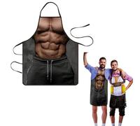 NHQZ Delantal de Cocina Divertido para Hombre, Delantal Masterchef Personalizado, Delantal Divertido para Hombre, para Fiestas, Cosplay, barbacoas, con diseño Creativo