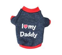 NHQZ Gato y perro pequeño ropa de verano y otoño de impresión del corazón camisa elástica con mangas largas de volantes para chihuahua schnauzer shih tzu yorkie