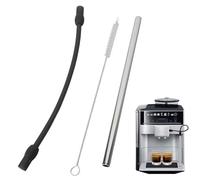 NHQZ Kit de conducto de leche,conductos de leche de acero inoxidable,juego de conductos de leche para Siemens EQ6,Bosch Veroaroma,cafetera automática,pajita de acero inoxidable,cepillos de limpieza