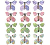NHQZ Mariposas Magicas Voladoras, 12 pcs Mariposas Voladoras, Tarjeta Mágica Mariposa, Magic Flying Butterfly, para Regalos de Cumpleaños, Regalos Sorpresa(color)