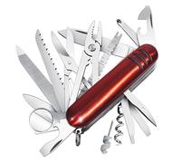 NHQZ Navaja plegable de 9 x 2,3 x 3,1 cm, multiusos, de bolsillo, con 17 funciones, mini llavero (rojo)