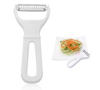 NHQZ pelador patatas pelador verduras pelapatatas pelador tomates pela patatas manual Corta rápido para Patatas, Zanahorias y diversas Verduras,para campamentos Familiares, picnics y Viajes(Blanco)