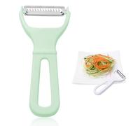 NHQZ pelador patatas pelador verduras pelapatatas pelador tomates pela patatas manual Corta rápido para Patatas, Zanahorias y diversas Verduras y Frutas,para campamentos Familiares, picnics(verde)