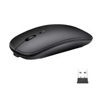 NHQZ Ratón Inalámbrico Bluetooth Compatible con Portátil/Macbook/iPad/iPhone (iOS 13.1.2 y Superior) 3DPI Mini Ratón Recargable Ajustable Bluetooth4.0