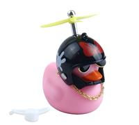 NHQZ Timbre de bicicleta, diseño de pato para niños, con casco para bicicletas, bicicletas eléctricas, motocicletas y coches, 1 pieza