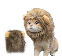 NHQZ Tocado de pelo de león de luna guapo para perros y gatos Peluca de crin de león pequeño Cosplay Disfraz para Halloween Pascua Festival Fiesta Actividad