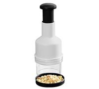 Nhujevkom Cortador De Verduras - Picadora Manual De Presión,Trituradora Y Procesador De Alimentos Compacto Para Pimienta, Nueces, Chile, Jengibre Y Más