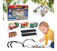 Nhujevkom Juego De Tren para Niños,Coches De Juguete Ferrocarril Set De 13 Piezas,Set De Tren Infantil - para Navidad y Cumpleaños, Juego para Niños Pequeños, y Niñas Imaginativos