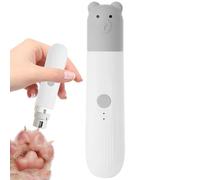 Nhujevkom Molinillo de uñas silencioso para mascotas, molinillo eléctrico de uñas para mascotas, cortador de uñas eléctrico recargable de 2 velocidades, herramienta silenciosa de aseo de uñas para