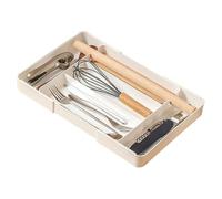 Nhujevkom Organizador de Cajón para Cubiertos,Bandeja Divisora Ajustable para Cucharas y Tenedores | Organizadores De Cajón De Cocina Para Utensilios | para Hogar Apartamento Interior Restaurante