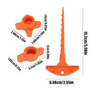 Nhujevkom Tapon Para Tubos De Masilla | 2 Tapones Herméticos para Silicona con Desatascador,Herramienta Protectora Hermética para Conservación de Almacenamiento de Adhesivo Sellador | Almacenamiento