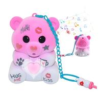 NHYDZSZ Osito de Peluche Parlante, Grabación de Voz Personalizada, Juguete Interactivo para Niños, Peluche con Llavero, Regalo Emocional, Mini Peluche Portátil, Mensaje de Voz Grabable (A)