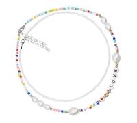 NHYHEHMR 2 piezas bohemia cadena de cuello con cuento collar de clavícula elegante para mujeres diseño elegante presente para hija madre maestra y amigos