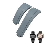 NHYHEHMR 20mm 21mm Rubber Short Buckle Watchband Fit for Daytona Submariner Role OYSTERFLEX Yacht Master Small Wrist Silicone Strap (Color : Preto, Size : 21mm)