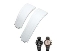 NHYHEHMR 20mm 21mm Rubber Short Buckle Watchband Fit for Daytona Submariner Role OYSTERFLEX Yacht Master Small Wrist Silicone Strap (Color : Preto, Size : 21mm)