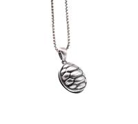 NHYHEHMR Accessories Vintage S925 Necklace for Women Matte Turtle Shell Handmade Classical Jewelry Women's Pendant Necklaces Charm Gift National Old Craft