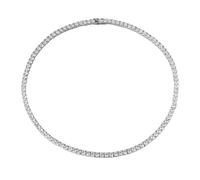 NHYHEHMR Collier moissanite 0,5 carat pour femme Chaîne D Couleur VVS1 Clarté Diamant Collier en argent sterling 925 diamant Collier de tennis pour femme avec certificat 38-61 cm