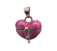 NHYHEHMR Enamel Love Heart Urn Ash Keepsake Memorial Mini Cremation Wish Pendant fit Necklace Pendant