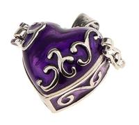 NHYHEHMR Enamel Love Heart Urn Ash Keepsake Memorial Mini Cremation Wish Pendant fit Necklace Pendant