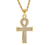 NHYHEHMR Fashion Women & Men Rhinestone Cross Pendants Necklaces Hip Hop Jewelry Long Chain gift Large Collection Of Cross