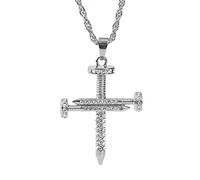 NHYHEHMR Fashion Women & Men Rhinestone Cross Pendants Necklaces Hip Hop Jewelry Long Chain gift Large Collection Of Cross