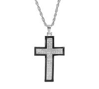 NHYHEHMR Fashion Women & Men Rhinestone Cross Pendants Necklaces Hip Hop Jewelry Long Chain gift Large Collection Of Cross