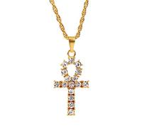 NHYHEHMR Fashion Women & Men Rhinestone Cross Pendants Necklaces Hip Hop Jewelry Long Chain gift Large Collection Of Cross