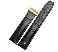 NHYHEHMR Genuine Leather Watchband For Watch Strap 20mm 22mm Folding Buckle Leisure Business Cow Leather Bracelet