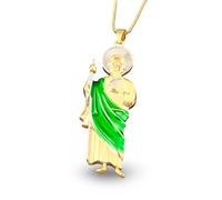 NHYHEHMR Girls Accessories Women's Saint Jude Thaddaeus Pendant Necklace, Color Religious Figure necklace