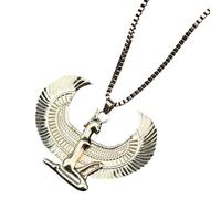 NHYHEHMR Jewelry New 2025 Arrival Ancient Egyptian Mythology Goddess Isis Necklace Stainless Steel Pendant Necklace Women Vintage Egypt Color With For You Accessories Trendy Creative Gift Gift