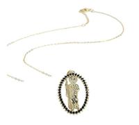 NHYHEHMR Jewelry New 2025 Arrival Classic Design Virgin Mary Death Pendant Necklace Plated 5 Colors High Choker Jewelry Party Gifts For Women With For You Accessories Trendy Creative Gift gift
