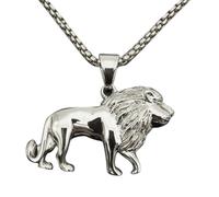 NHYHEHMR Jewelry New 2025 Arrival Hip-Hop Color Beast Lion Animal Pendant Punk Personality Men's Necklace Motorcycle A Party With For You Accessories Trendy Creative Gift gift