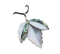 NHYHEHMR Jewelry New 2025 Arrival Natural Shell Necklace With Leaf-Shaped Pendant Leather Cord 2Mm Charms For Elegant Women Love Romantic Gift With For You Accessories Trendy Creative Gift Gift