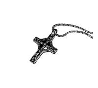 NHYHEHMR Jewelry New 2025 Arrival Retro Nordic Celtic Knot Cross Pendant Necklace Men's Trendy Lucky Amulet With For You Accessories Trendy Creative Gift Gift