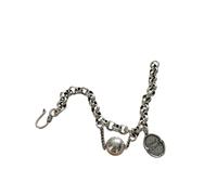 NHYHEHMR Jewelry Silve Beads Letters Bracelet Women Her Punk Good Luck With For You Accessories Trendy Creative Gift Gift