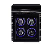 NHYHEHMR Luxury Watch Winder Automatic Watch With LED Light With Silent Motor And 5 Rotation Positions PU-leather Super-silent Winder Suitable For All Automatic And Mechanical Watches (Size : 3+6)
