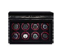 NHYHEHMR Luxury Watch Winder Automatic Watch With LED Light With Silent Motor And 5 Rotation Positions PU-leather Super-silent Winder Suitable For All Automatic And Mechanical Watches (Size : 3+6)