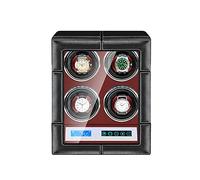 NHYHEHMR Luxury Watch Winder Automatic Watches with Silent Motor 4 Rotation Modes with LCD Screen and LED Light Soft Leather Fabric AC Adapter Included (Size : 12+0)