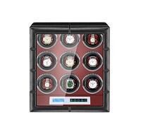 NHYHEHMR Luxury Watch Winder Automatic Watches with Silent Motor 4 Rotation Modes with LCD Screen and LED Light Soft Leather Fabric AC Adapter Included (Size : 12+0)