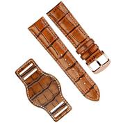 NHYHEHMR Mens Genuine Leather Watch Strap mat wristwatches Band Handmade Leather watchband