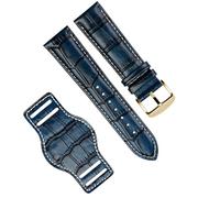 NHYHEHMR Mens Genuine Leather Watch Strap mat wristwatches Band Handmade Leather watchband