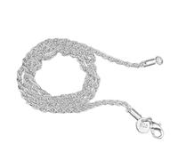 NHYHEHMR Mujer Girl Party Gift 3.0 mm Collar de cadena de cuerda