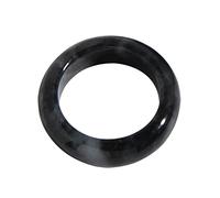 NHYHEHMR Natural Jade Rings Real Stone Jade Ring Natural Ring Multicolor Black Circle Natural Stone Finger Rings Charms Box (Color : Black, Size : 21mm)