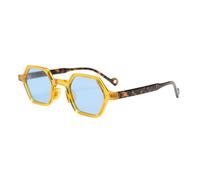 NHYHEHMR Polarized Polygon Sunglasses Women Vintage Rivet Sunglasses Men Cool Glasses UV400 Eyeglasses Shades