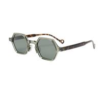 NHYHEHMR Polarized Polygon Sunglasses Women Vintage Rivet Sunglasses Men Cool Glasses UV400 Eyeglasses Shades