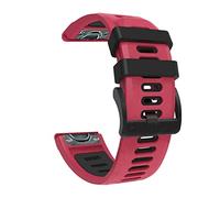 NHYHEHMR Quick Easy Fit Silicone Replacement Strap For Fenix 7 7X 6 6X Forerunner 935 945, Approach S60 S62, Descent Mk1 Mk2 Mk2i Watch 26 22mm Wristband