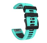 NHYHEHMR Quick Easy Fit Silicone Replacement Strap For Fenix 7 7X 6 6X Forerunner 935 945, Approach S60 S62, Descent Mk1 Mk2 Mk2i Watch 26 22mm Wristband
