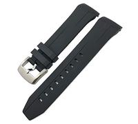 NHYHEHMR Rubber Silicone Watchband 22mm 21mm for T120417 Sea Star 1000 Series Orange Black Waterproof Diving Watch Strap